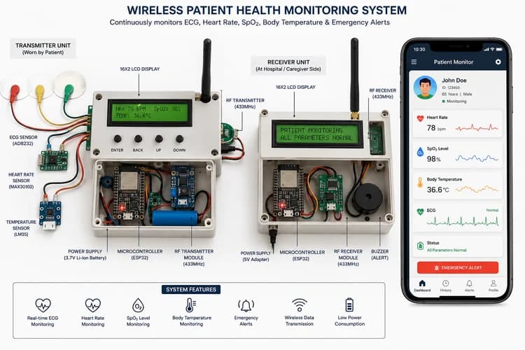 Wireless Patient Health Monitoring System