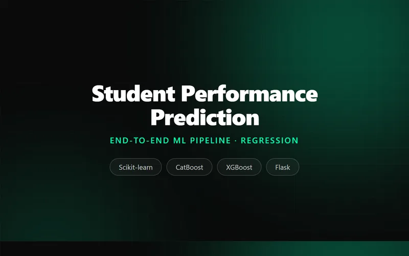 Student Performance Prediction — End-to-End ML Pipeline