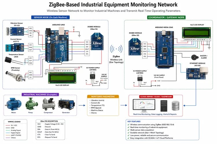 ZigBee-Based Industrial Equipment Monitoring Network