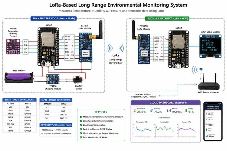 LoRa-Based Long Range Environmental Monitoring System